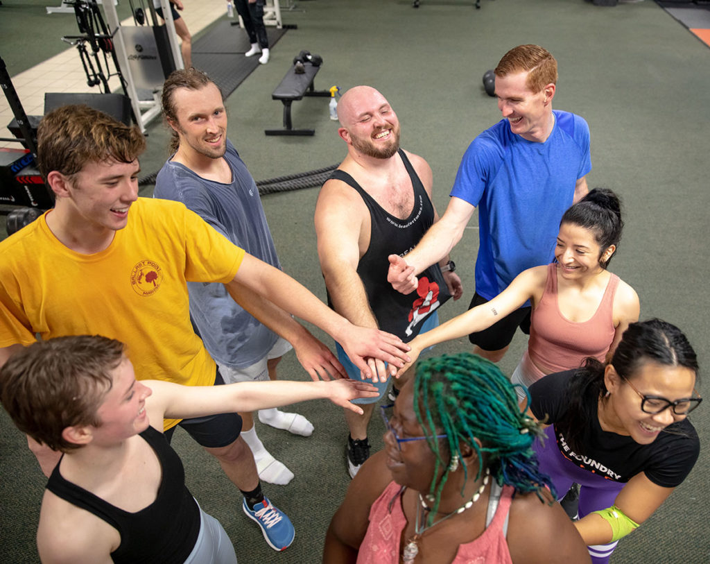 Great Team Mentality in Fitness Class